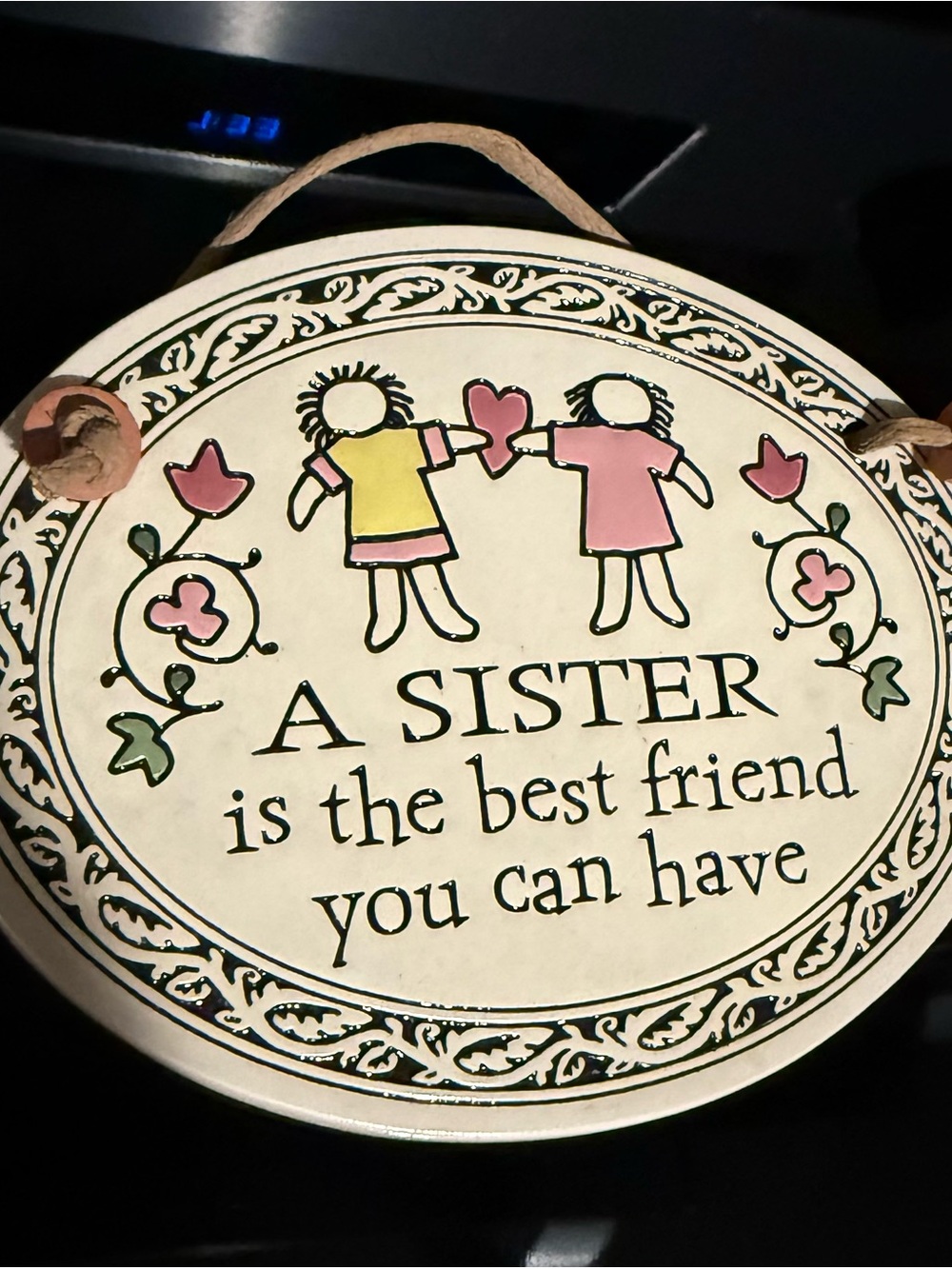 Decorative 'A Sister is the Best Friend' Wall Plaque – spooner creek